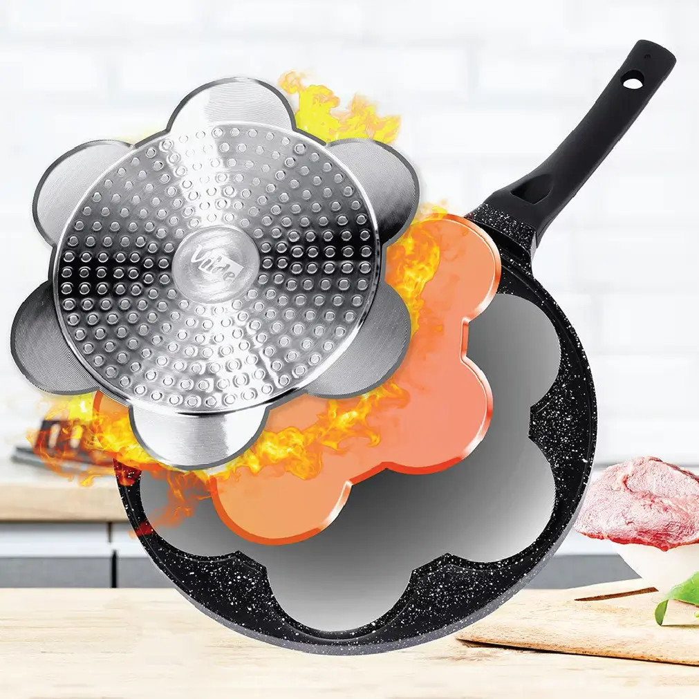 7-Hole Premium Non-Stick Breakfast Pancake & Egg Frying Pan thumbnail 5