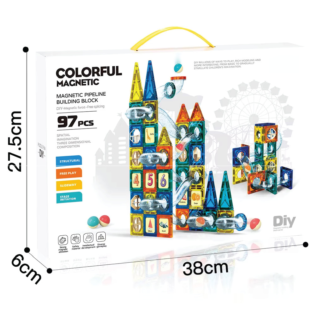 Smart Magnetic Blocks Set (97 Pcs) thumbnail 6