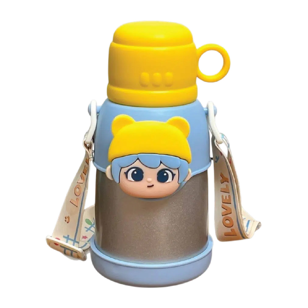 Kids Thermos Bottle 316 Stainless Steel – Leakproof Straw Cute thumbnail 9