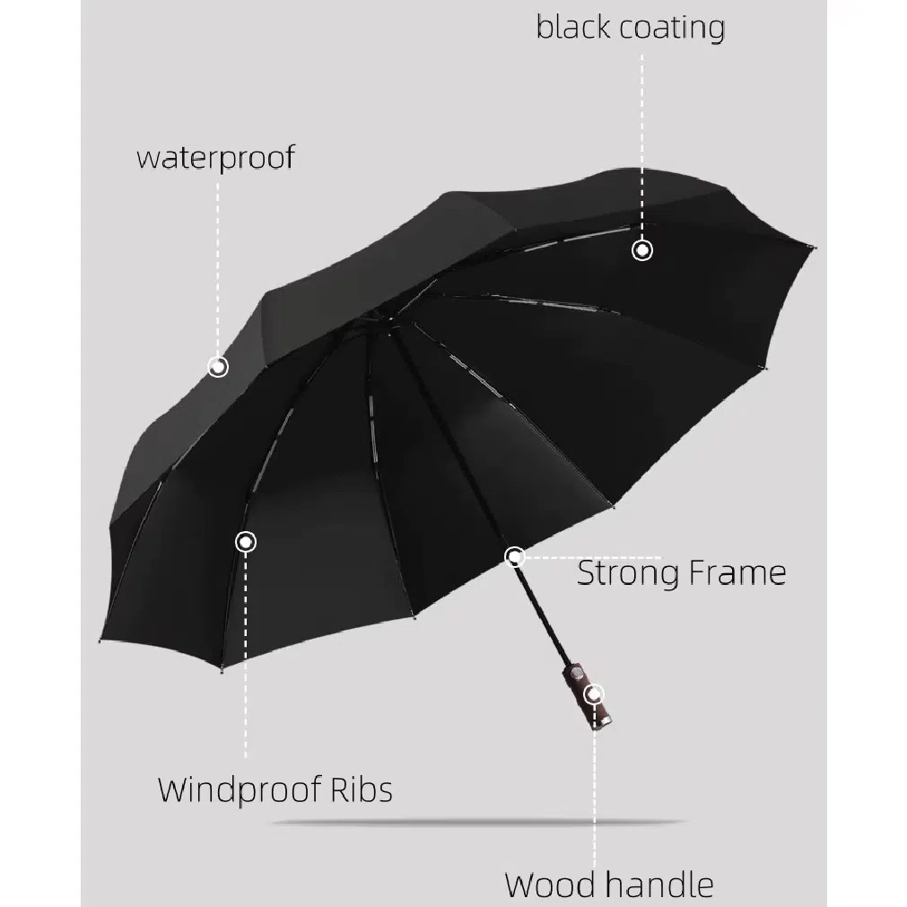Automatic Storm Umbrella Bangladesh – Premium Windproof UV Protection thumbnail 5